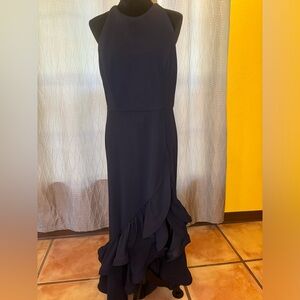 Betsy Adam Navy Blue Formal gown